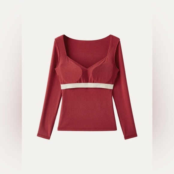 OGL Light Thermal Sweetheart Neck Slim Brami Top xsmall - Picture 3 of 3